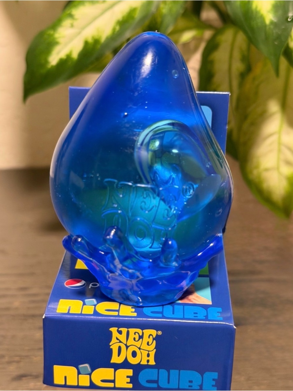 NeeDoh Nice Cube Blue Squeeze Toy